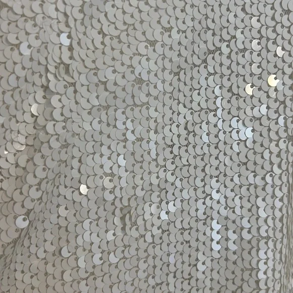 White Sequin Romper - Picture 4 of 6